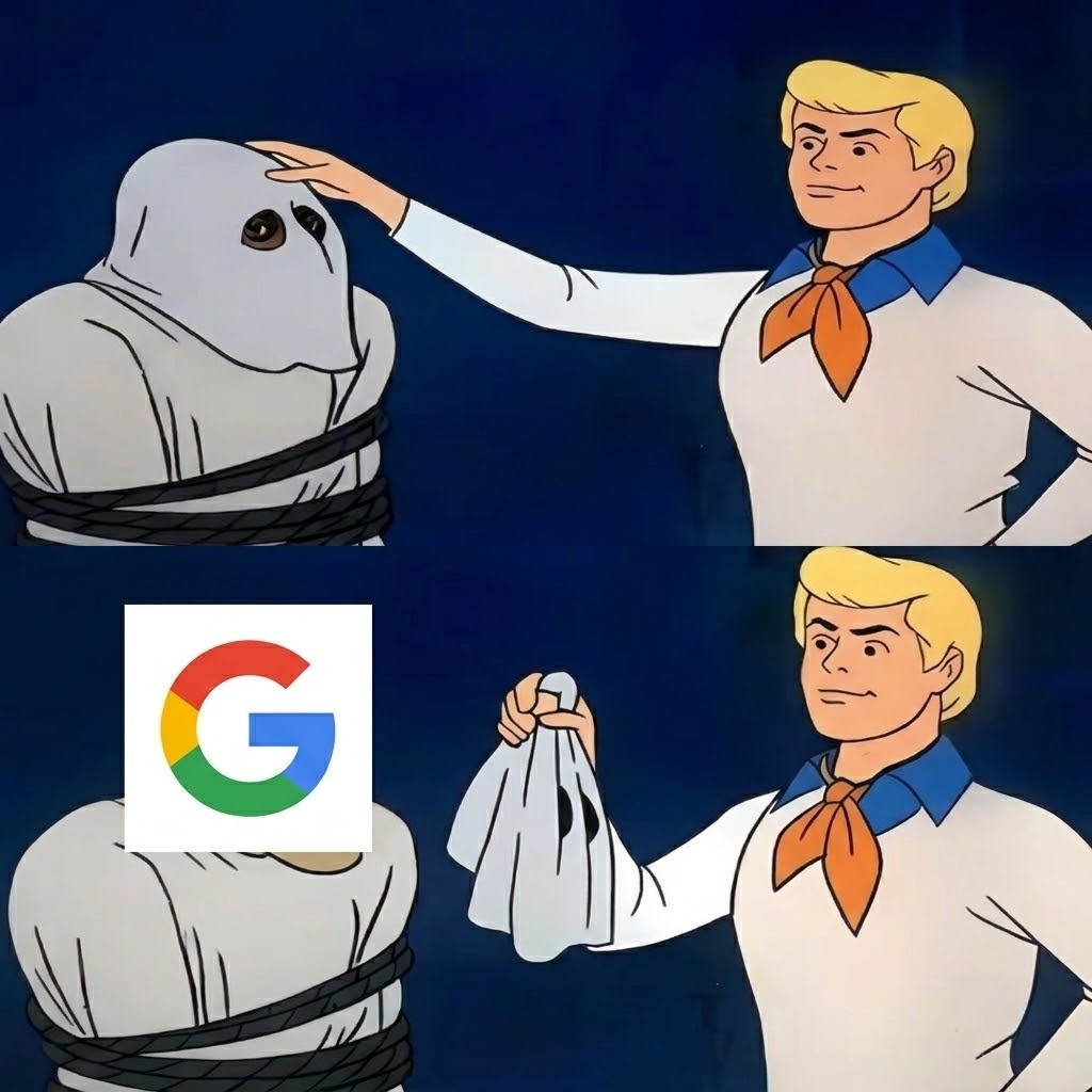 Zoinks, it's our old friend Google!