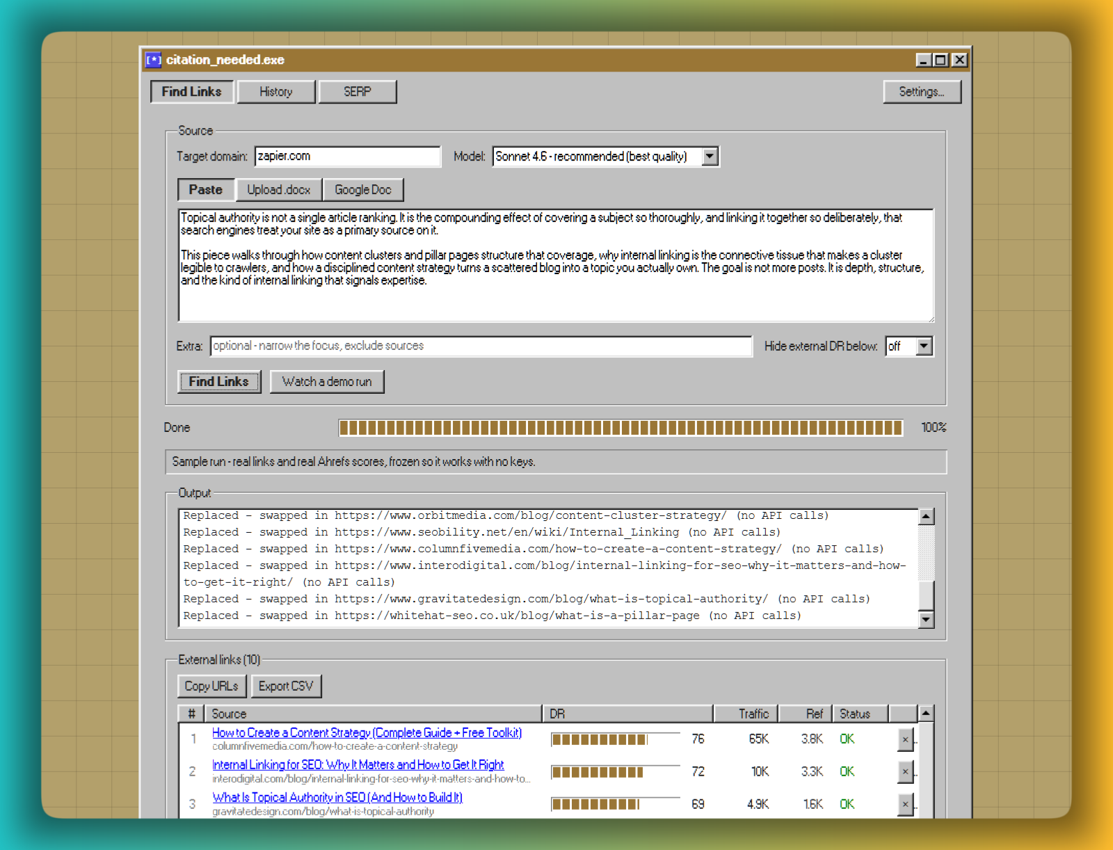 Citation_needed running in the Windows 95 theme